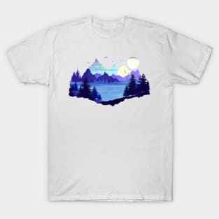 An winter day in nature by the lake T-Shirt